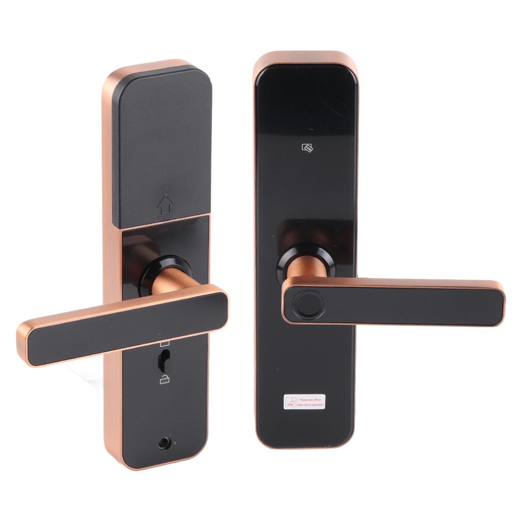 Wi?Fi Smart Door Lock with Touch Panel Fingerprint Keys APP Card Unlock for Home Office Security