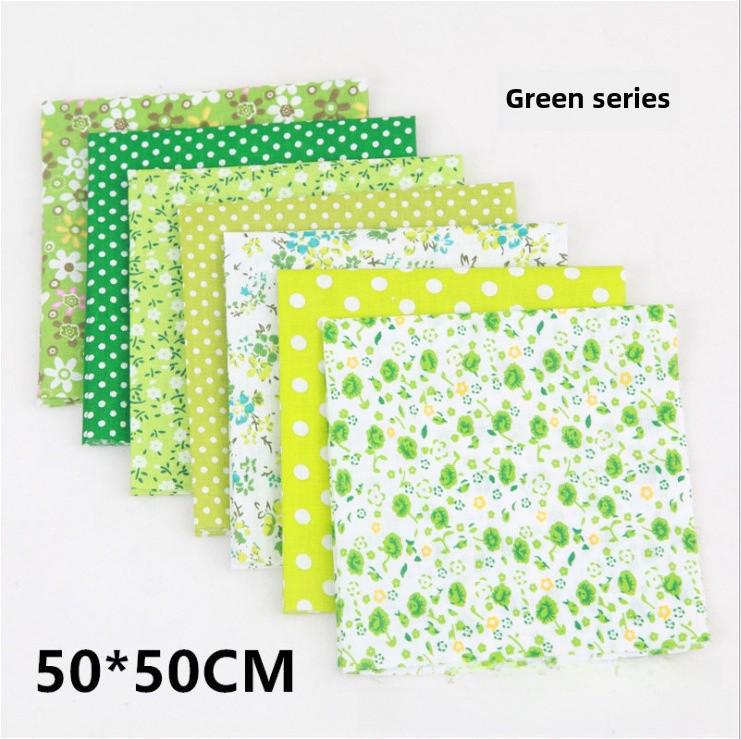 Qiaosi Patchwork Pure Cotton Fabric Set: Small Floral DIY Cloth for Handmade Crafts