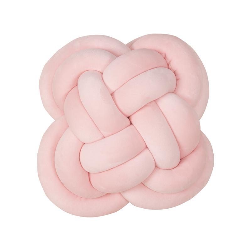 Modern Minimalist Knit Pillow With Soft Plush Cover For Living Room Decor