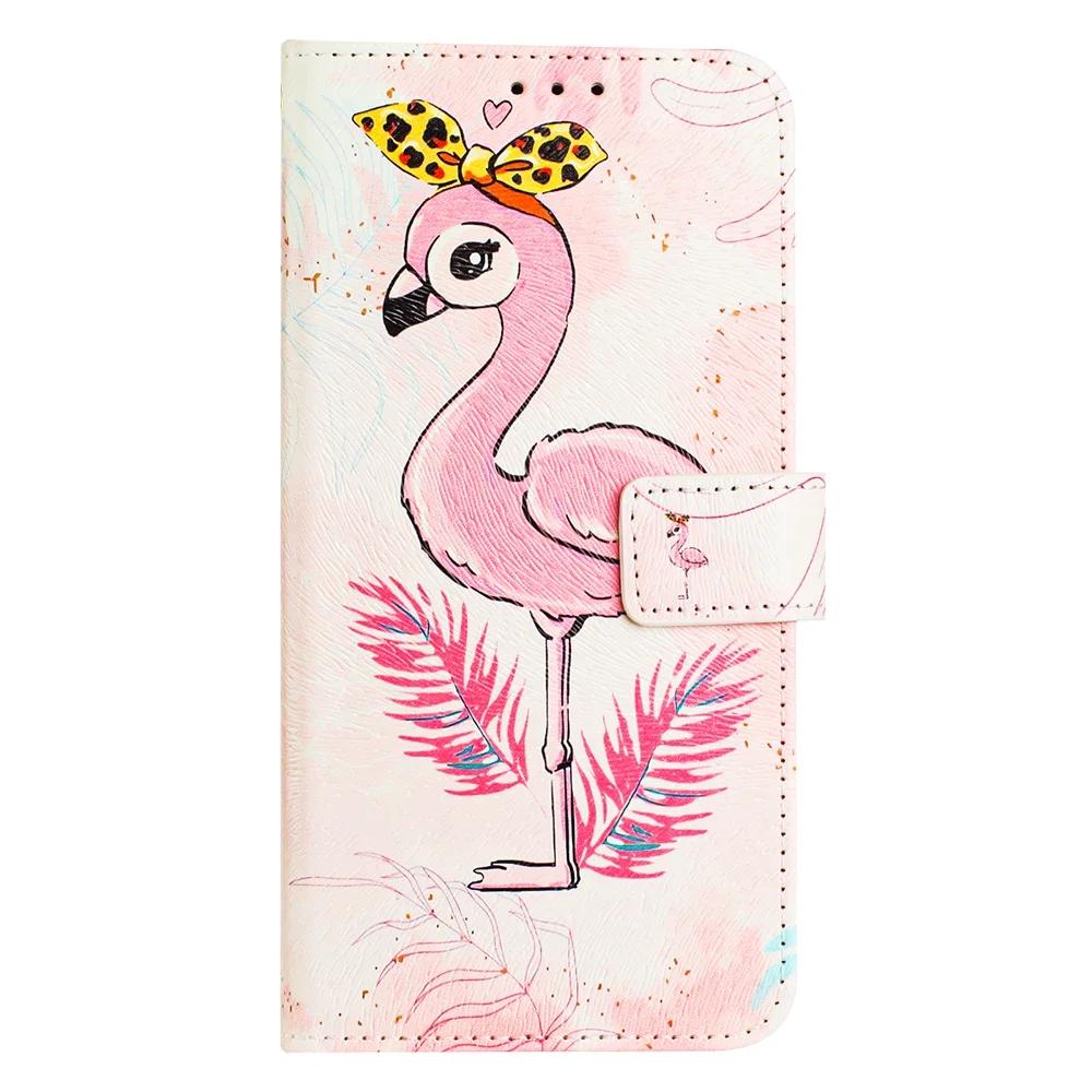 Coloured Drawing Wallet Case for iPhone 16E SE3 SE 8 7 6 6S Plus 16 Pro Max Shockproof Stand Card Holder Strap Flip Phone Cover