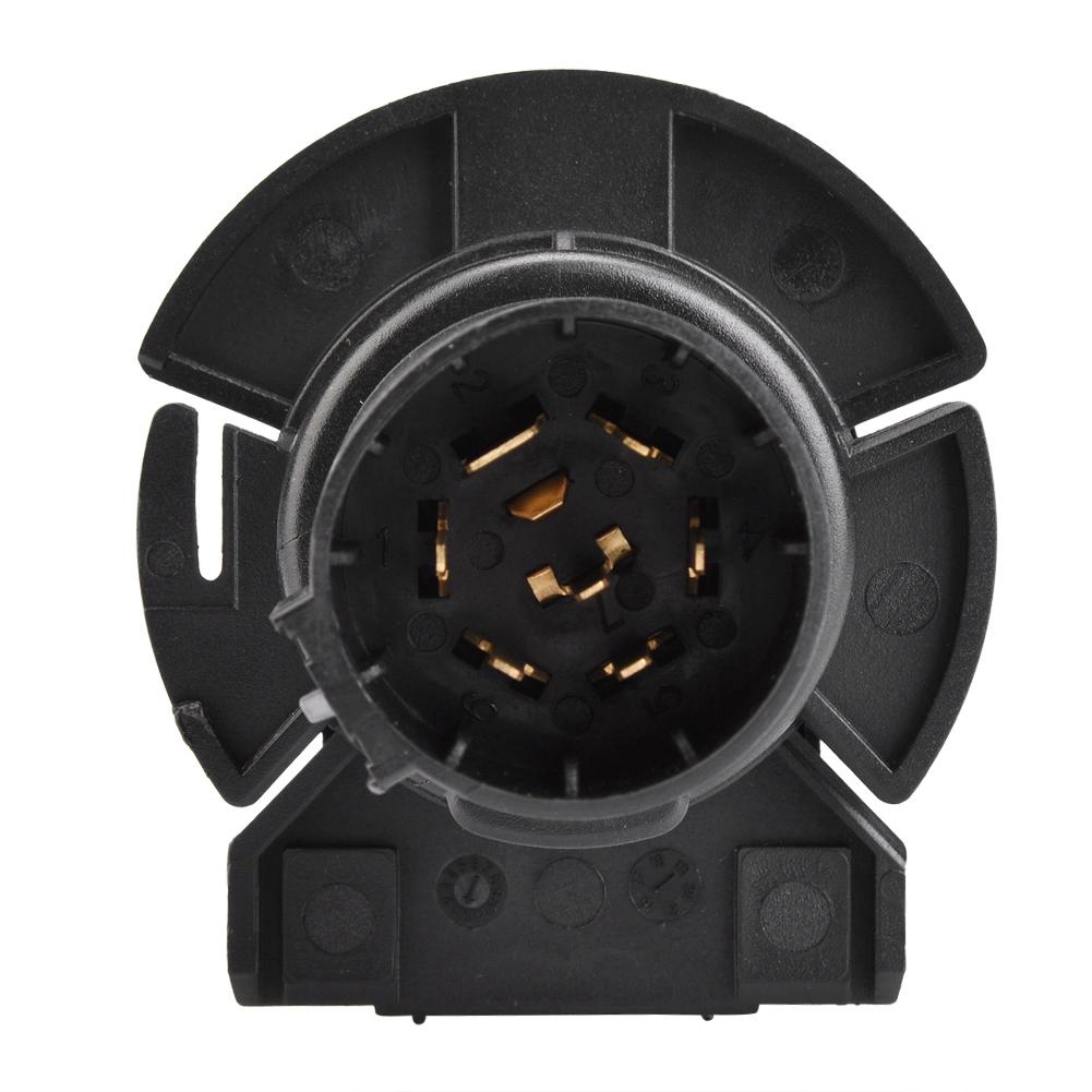 7 Pin Car Trailer Socket Plug Adapter Connector for Caravan Towbar Towing 12-24V US Plug