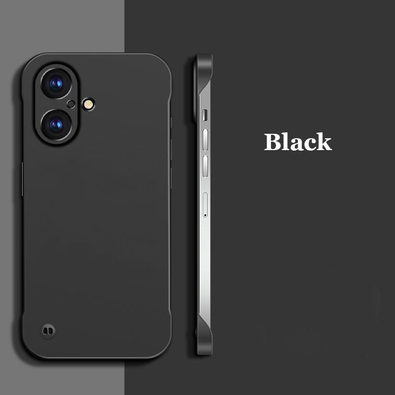 Ultra-thin Frameless Matte Anti-fingerprint PC Case For Apple iPhone 16 Pro Max Plus Shockproof Back Cover Shell
