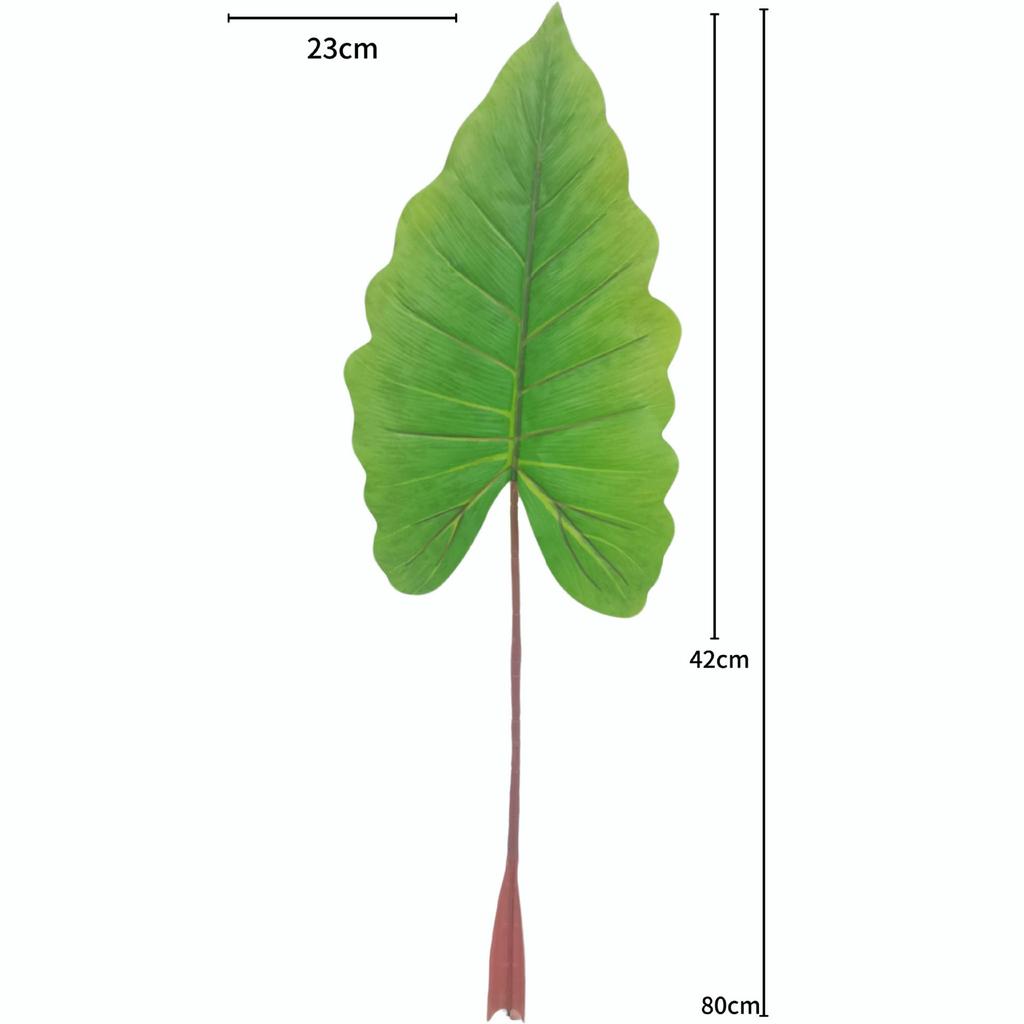 Artificial Caladium Leaves for Wedding, Home Decor, Landscaping, and Photography Props