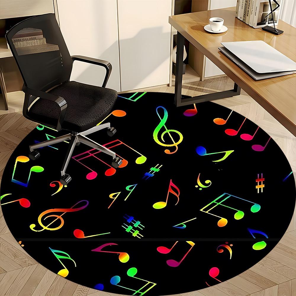 1pc Music Notes Carpet for Office, Non-slip, Soft and Durable Office Rug, Perfect for Office Yy260128004