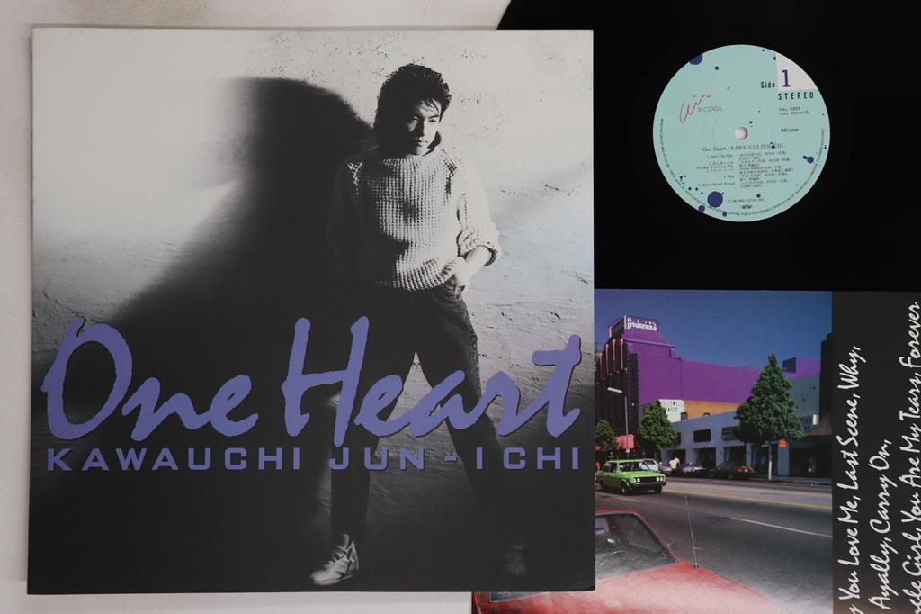 LP Record KAWAUCHI JUN-ICHI - One Heart RAL8855 AIR 1988 Japan Japanese Pop/Rock Used