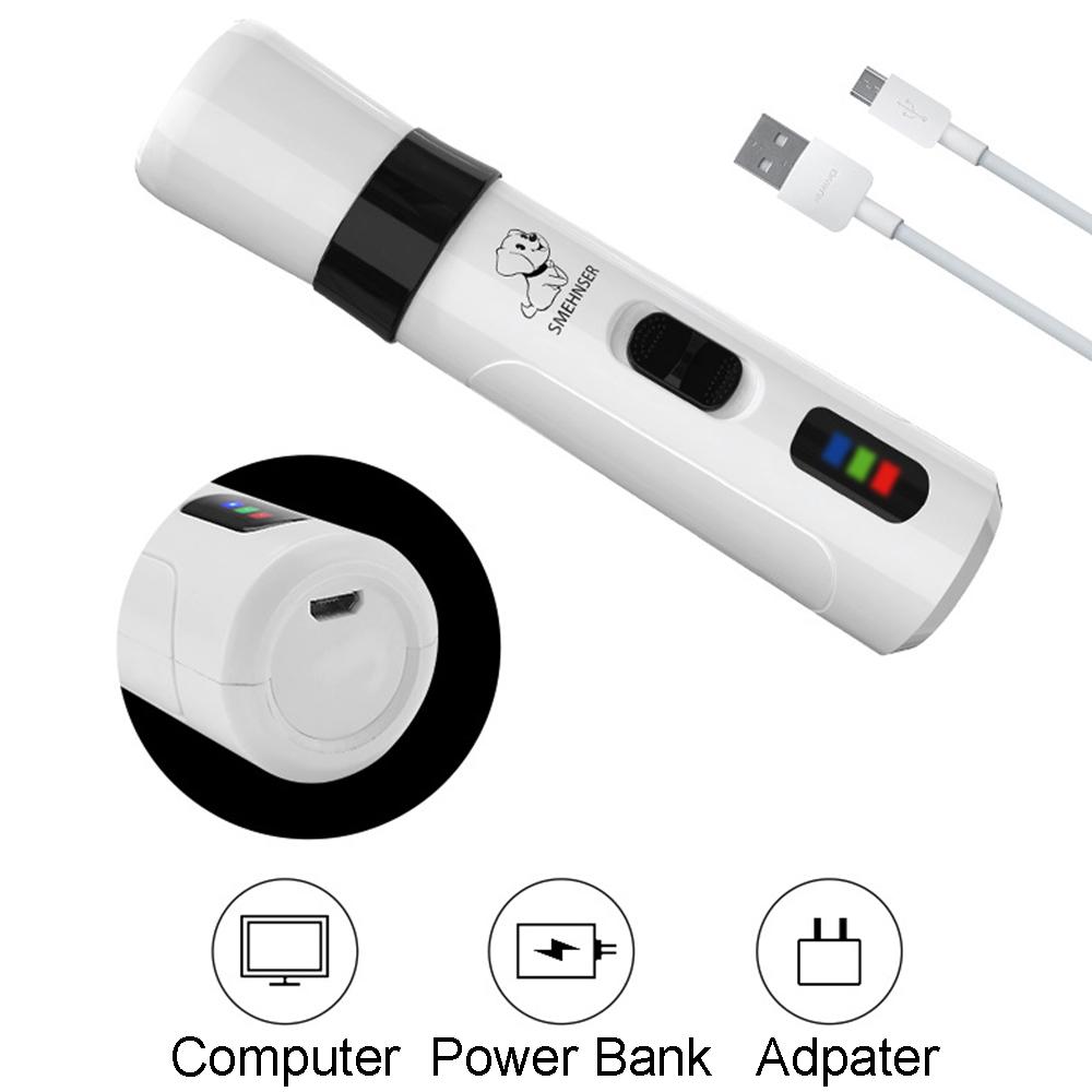Dropshipping Pet Dog Cat Nail Clippers USB Charging Dog Nail Grinders Electric Dogs Cat Paws Nail Grooming Trimmer Tools
