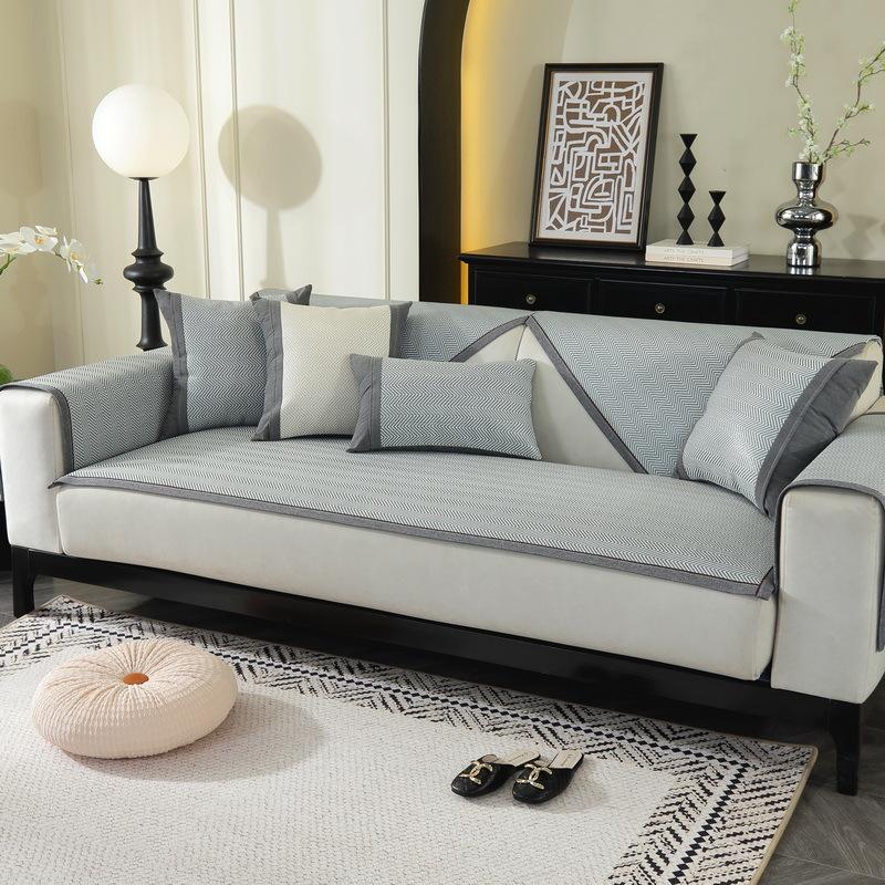 Rattan Mat Cool Sofa Cushion  New All-Inclusive Universal Cover Mat Cushion Summer Simple Non-Slip Cover Cloth Towel