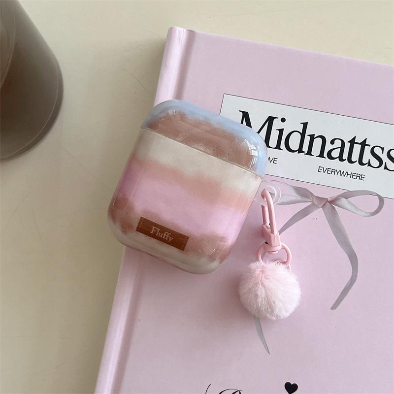ins autumn and winter contrasting sweater pattern smudging AirPods 1 /pro1 earphone protective case cover second and third generation new models
