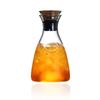 1500ml Geometrical Glass Pitcher Transparent Water Carafe Teapot Tea Kettle Cold Amber Water Jug Drink Dispenser with 2 Cup