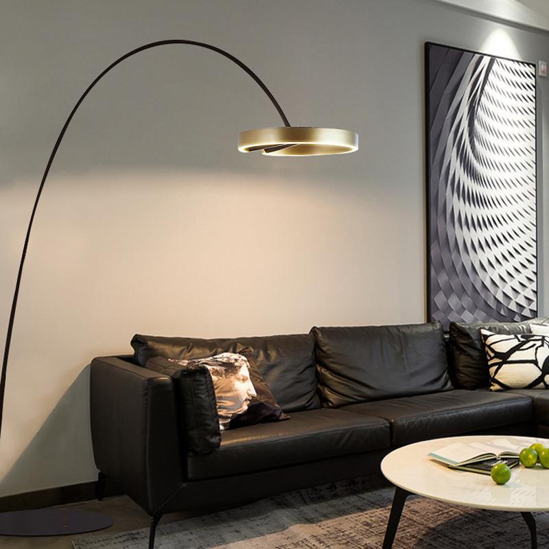 Nordic Minimalist Post-Modern Floor Lamp for Living Room - Creative Vertical Sofa Lighting with Luxury Design