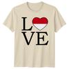 Love TShirt Indonesian Heritage Indonesia Birthday Gift For Him And Her