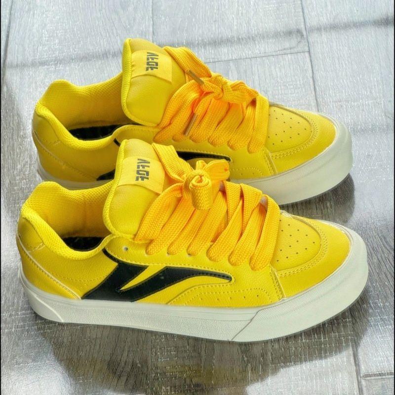 

2025 новый студент досуг ниша модный тренд скейтборд обувь женская корейская версия инс уличная съемка универсальная спортивная обувь осень 40 жёлтый