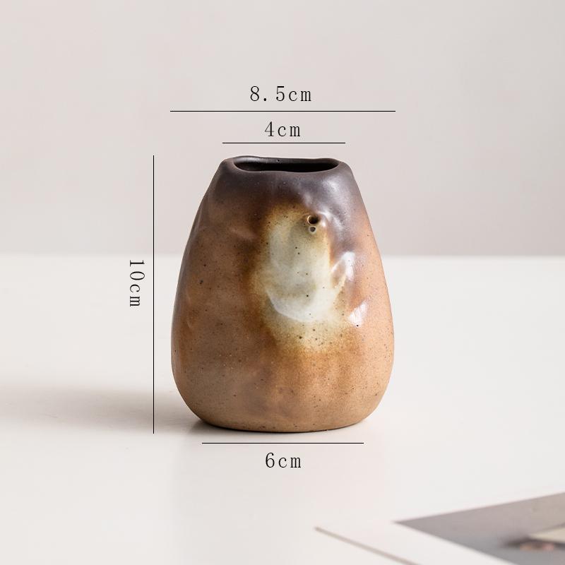 Irregular Stone Shape Ceramic Vase Modern Minimalist Flower Pot for Table Centerpiece Home Decor Hydroponics Plant GlassJar Gift