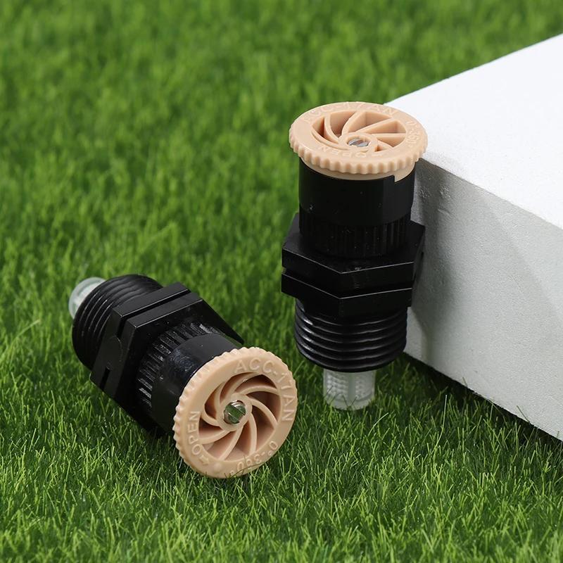 Irrigatore con Filettatura da 1/2 Pollice Supporto in Plastica Regolabile 0-360 Gradi Ugello per Irrigazione Prato Giardino