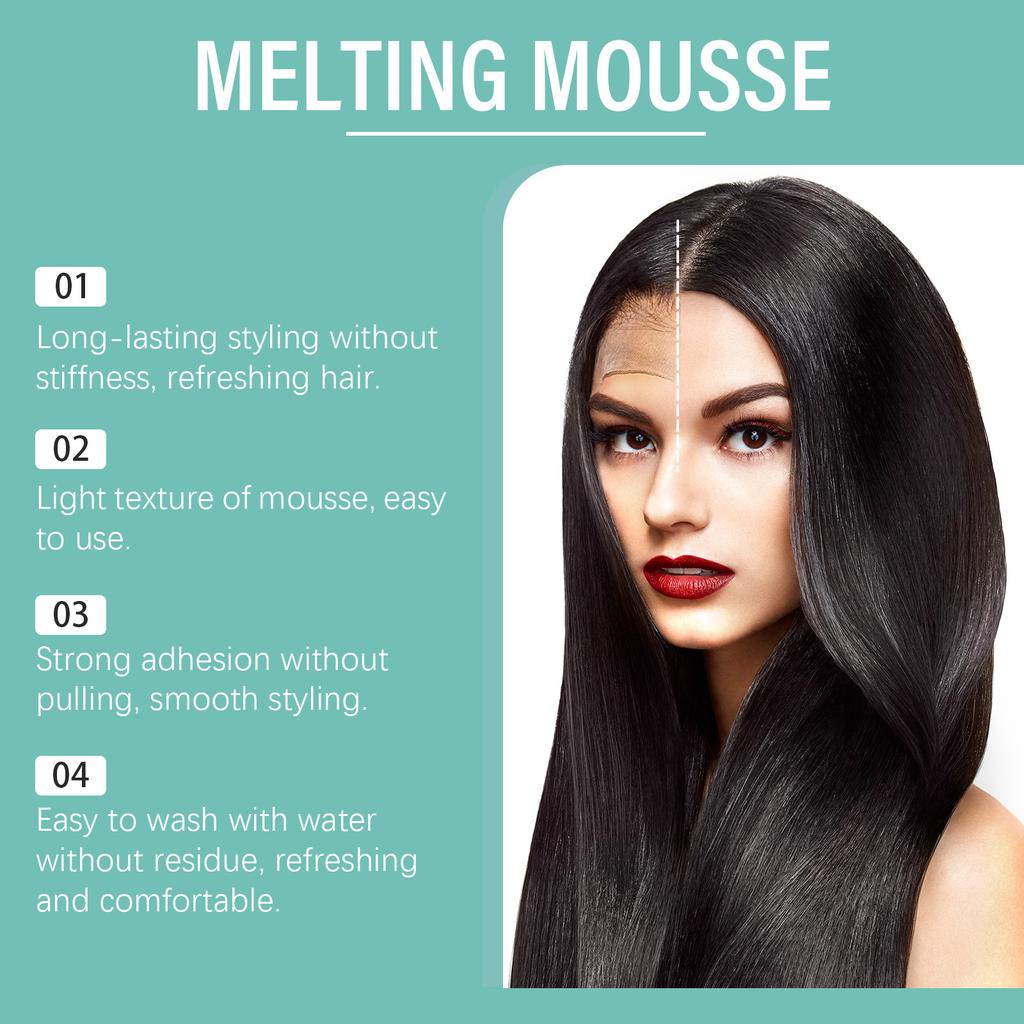 Hairdressing Glue Styling Care Gel Finishing Cream Broken Hair Fixed Moisturizing Hair Wax Long-lasting Styling Spray Bangs Styling,100ML