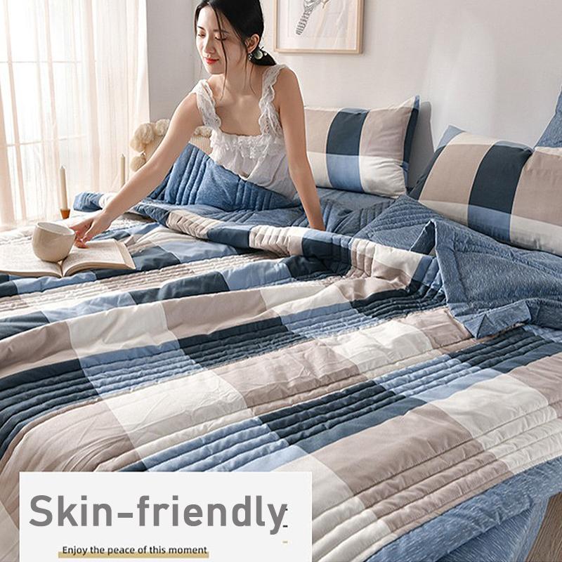 

Благоприятное для кожи одеяло с кондиционером, одноместное двойное летнее прохладное одеяло, тонкое одеяло весной и осенью 200x230cm(Only quilt)