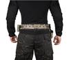 Bison Lightweight Double Layer Tactical Belt with Quick Release Metal Buckle