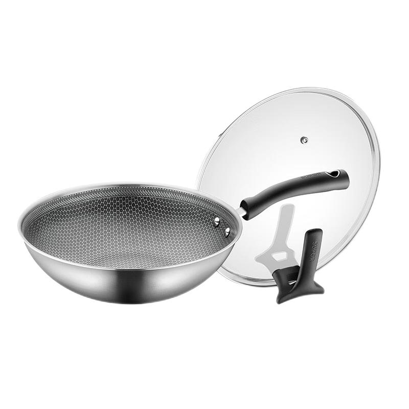 SUPOR 32cm Cast Iron Non-stick Wok