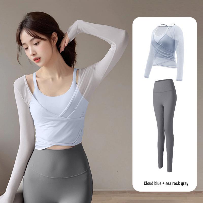 Women's Quick-Dry Long Sleeve Yoga & Pilates Set