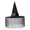 Dámský halloweenský čarodějnický klobouk skládací pro dospělé černý saténový klobouk čaroděje halloweenský kostým na párty pro cosplay karnevaly maškarní plesy