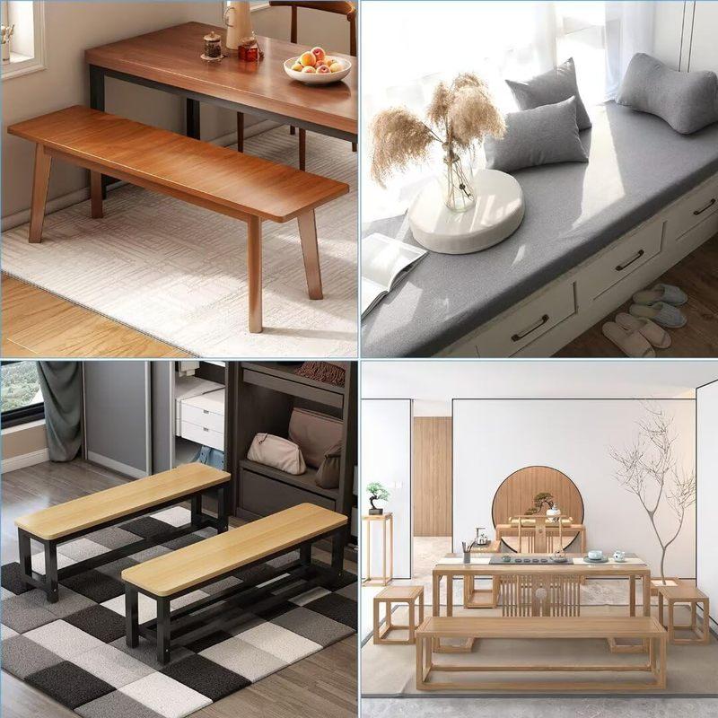 3cm Bench Cushions with Buckles Chair Seat Sofa Pillow Bay Window Indoor Outdoor Cushions for Garden Bench Seat Swing Backseat