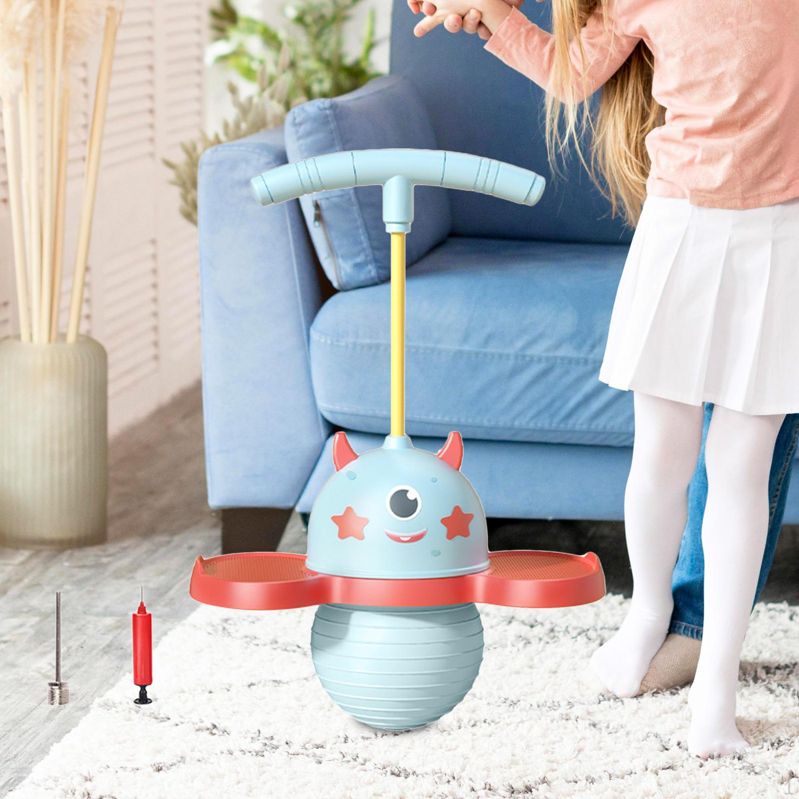 

Прыгающий мяч-упражнение с ручкой для занятий фитнесом синий