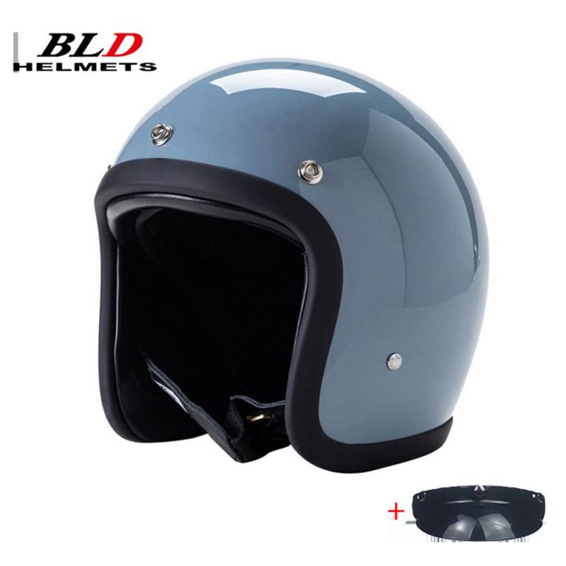 BLD Electric Motorcycle Helmet Lightweight Unisex Retro Cruise