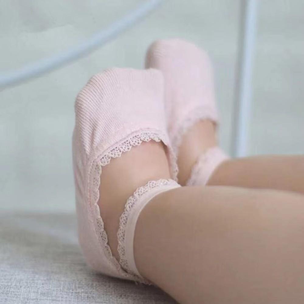 Soft Cotton Infant Lace Socks Solid Color Baby Socks New Newborn Socks Summer Baby Wear