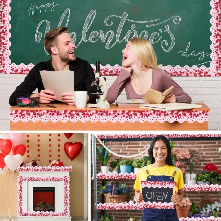 Decorations for School Bulletin Board Border Wall Locker Decoration Bulletin Board Border Flower Scalloped Border Trim