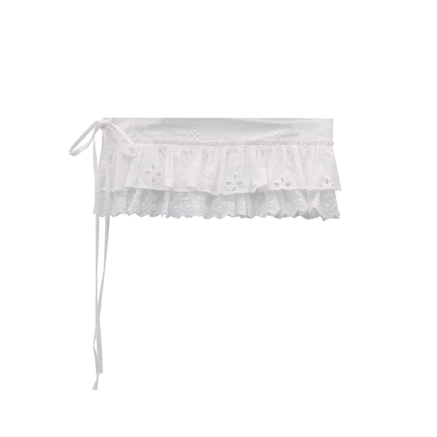 

Pure Desire Embroidered Lace High-Waist Skirt Cover-Up One Size белый