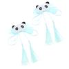 Y2K Panda Hair Clip for Girl LolitaStyle Bowknot Tassels Hairpin Hanfu Costume Barrettes Anime Subculture Hair Accessory