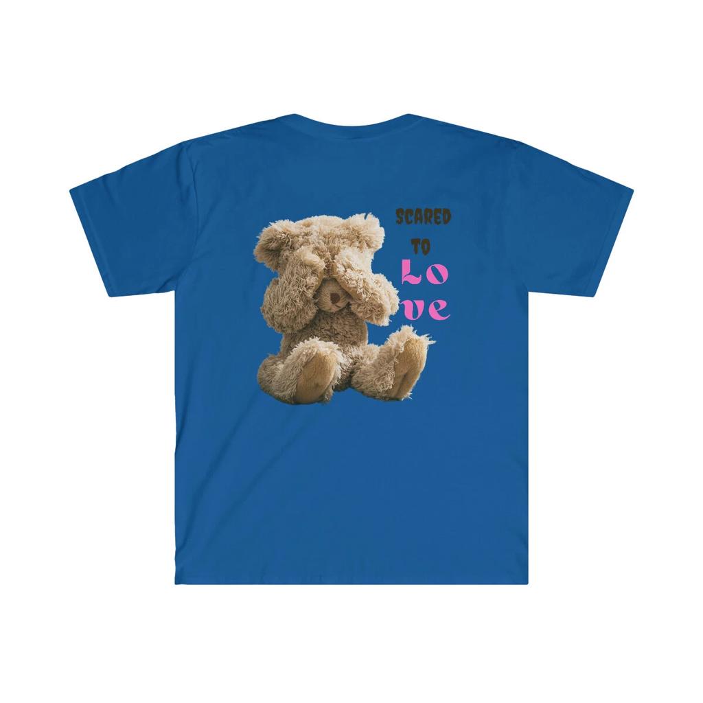 Anti Valentines Day T-shirt - "Scare to Love" shirt / Teddy Bear Couples T-shirt