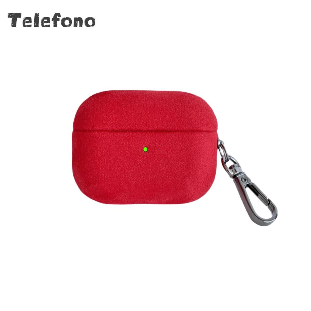 Suede Texture Protective Case for Apple AirPods 1/2, Pro, 3rd & 4th Gen Bluetooth Earphones