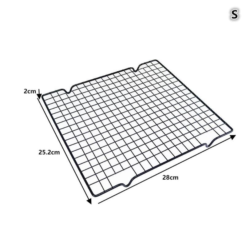 Nerezový chladicí rošt na chléb, sušenky, dorty, odkapávací rošt, chladicí mřížka, plech na pečení, domácí pekařské náčiní, kuchyňské doplňky