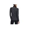 Under Armour Half Zip Stand Collar Long Sleeve T-Shirt Women Tops Black 1270525-001
