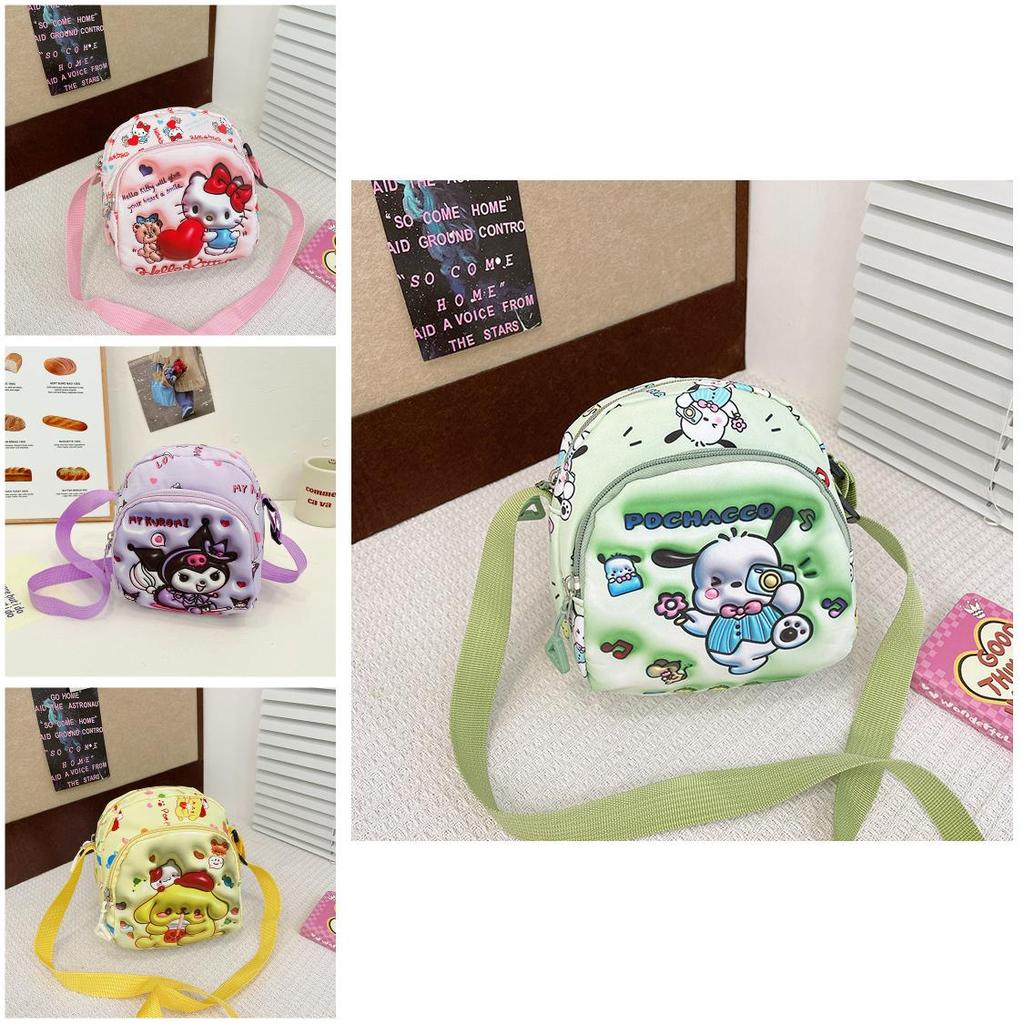 Childrens Cartoon Shoulder Bag With Durable Oxford Fabric For Kindergarten Daily Use