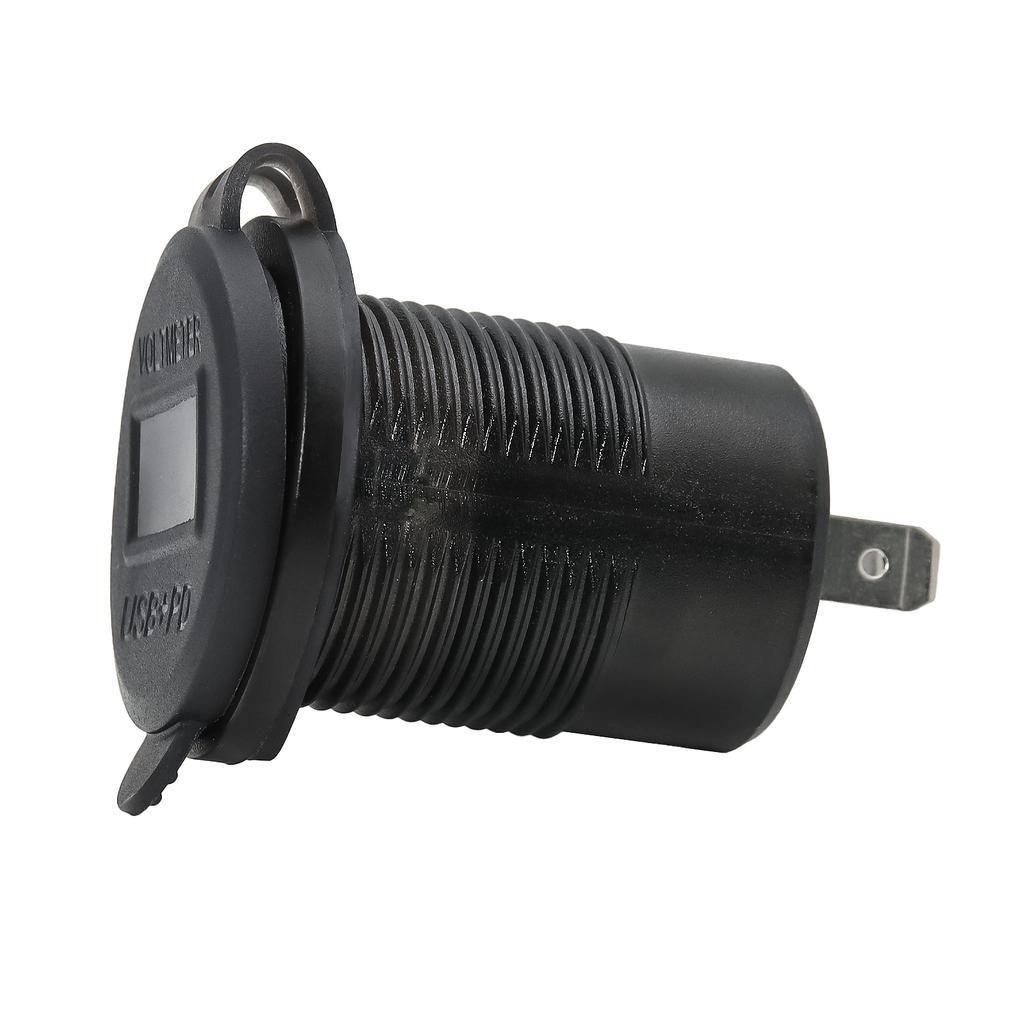 USB Charger Outlet Waterproof Charger Socket 12V QC3.0 With LED Voltmeter ON/Off Switch For Car Boat Marine Truck