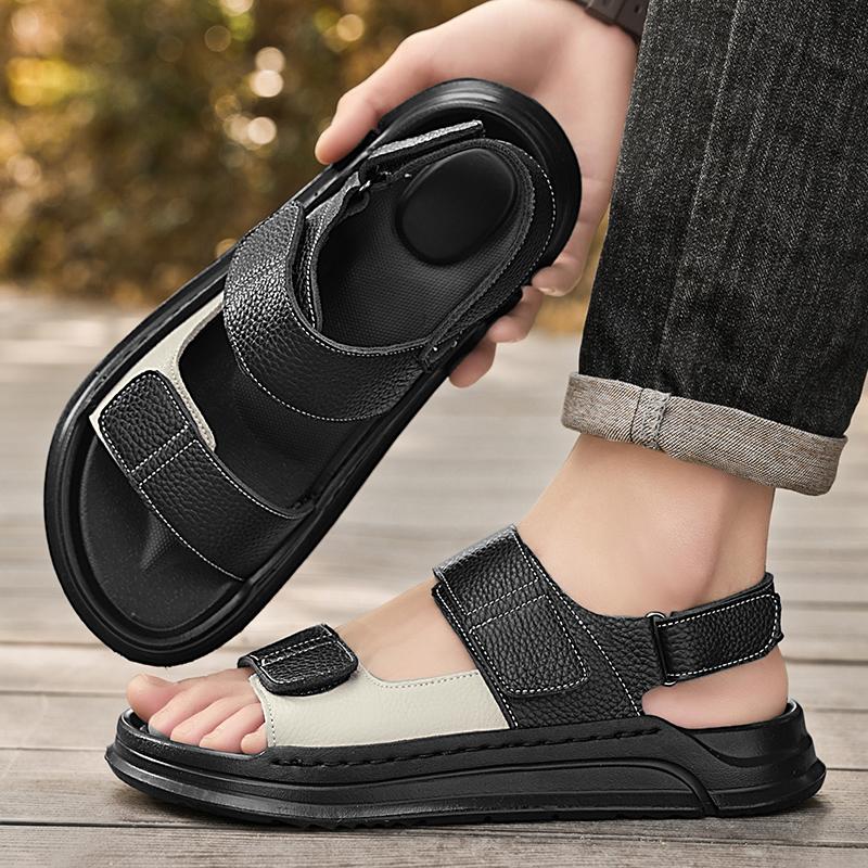 Fashion CYYTL Mens Sandals Outdoor Casual Shoes Summer Beach Walking Slides Slippers Comfort Luxury Designer Lightweight Leather Fashion