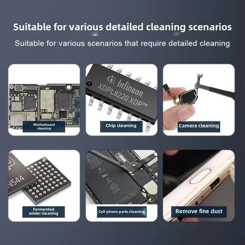 Anti Static Fiber Brush Circuit Board Cleaning Tool for Mainboard IC Dust Removal Phone Repair Polishing Electronics Kit