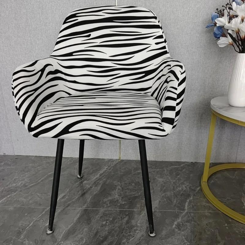 Wing Back European Style  Printing Chair Cover Sloping Arm Big Size King Back Chair Covers Seat Covers Washable Removable