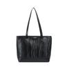 Elegant Pu Leather Large Capacity Tote Bag For Women Stylish Daily Handbag With Zipper Closure