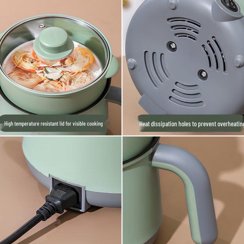 San Jiaolong Mini Multifunctional Non-Stick Pot with Steamer