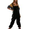 Dame fleece overalls i ett stykke Jumpsuits Justerbare selestropper Varm vinter Fuzzy skibukser