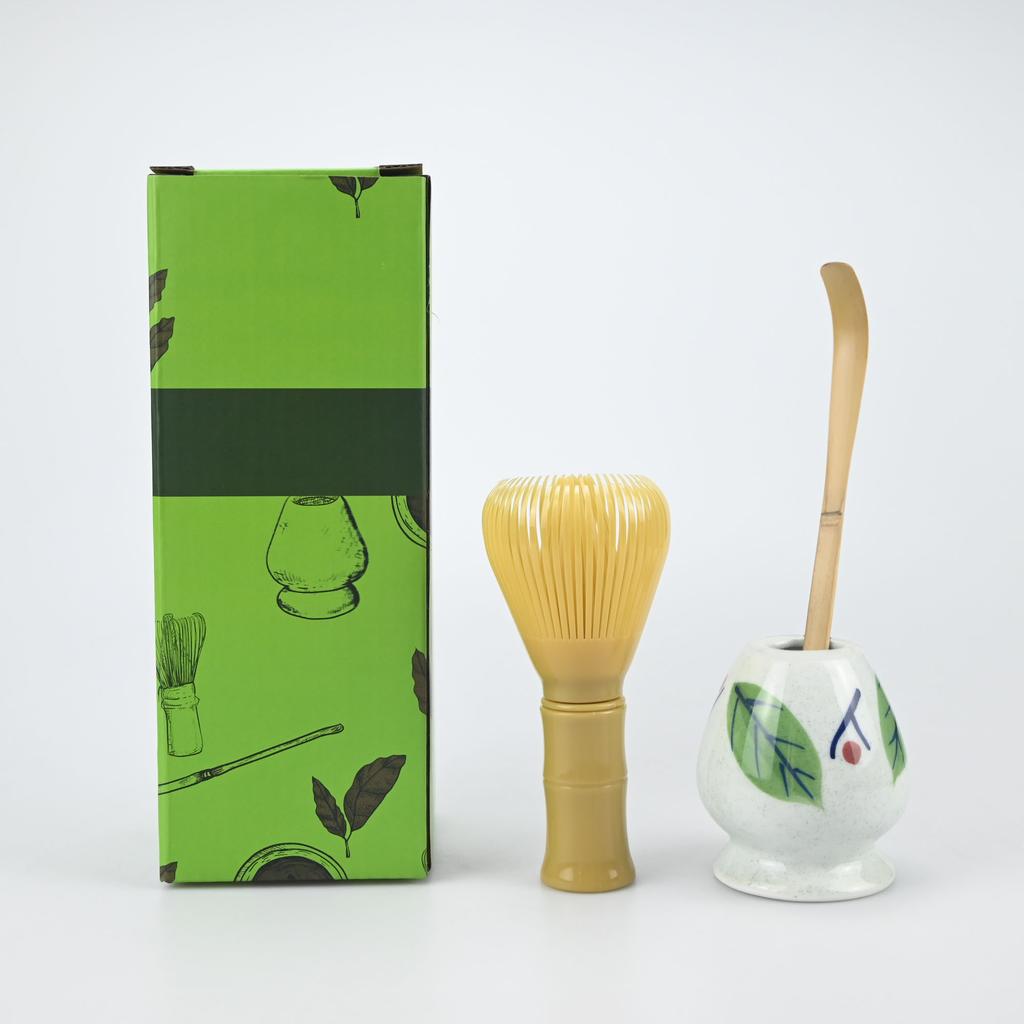 3PCS/Set Japanese-style Plastic Tea Whisk, Matcha Spoon, Tea Whisk Stand, Perfect Gift For Ceremony, Traditional Decoration