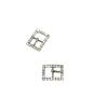 New Multi Size Gold and Silver Double Color Metal Zinc Alloy Water Diamond Rectangular Buckle Luggage Adjustable Buckle with Sun