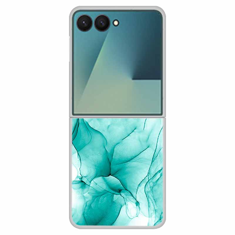 

Marble Case For Samsung Z Flip7 Transparent Hard PC Plastic Cover Shockproof Coque for Samsung Galaxy Z Flip 7 5G Funda Zflip7 Z Flip7 5G