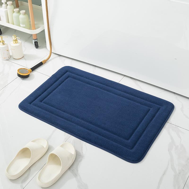 Bathroom Mat Bath Non-slip Carpets In Wash Basin Bathtub Side Floor Rug Shower Room Doormat Memory Foam 3D Pad