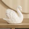 Elegant White Swan Statue Easy To Use Swan Couple Figurine Black Swan Ornaments  Office Decor