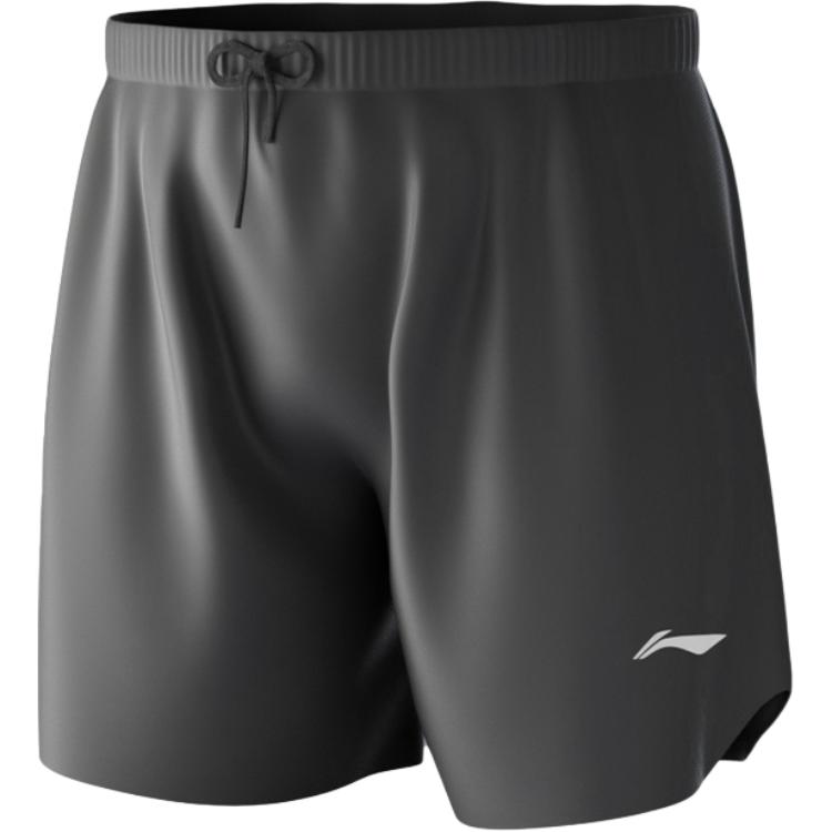

Li-Ning Solid Color Lace-Up Mid-Rise Comfortable Breathable Beach Swim Shorts Men swimwear LNKW030-4-2025 M