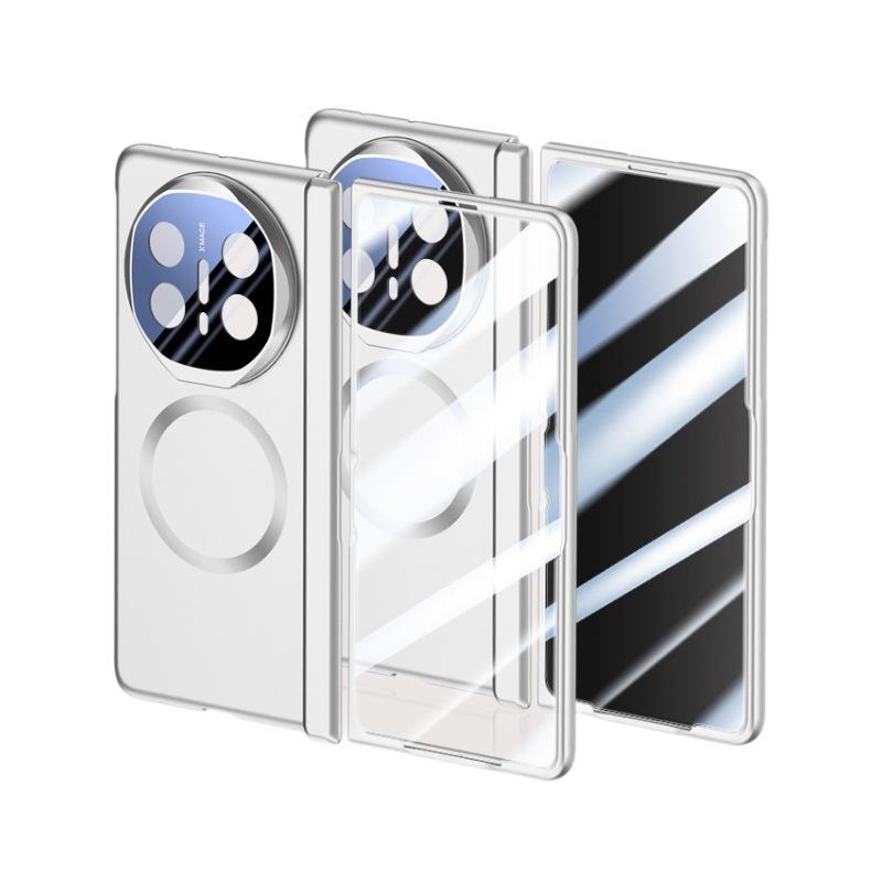 This Matte Folding Magnetic Lens Holder Hinge Anti-drop Simple Case Is Suitable for Huawei MateX6 Phone Case and Film